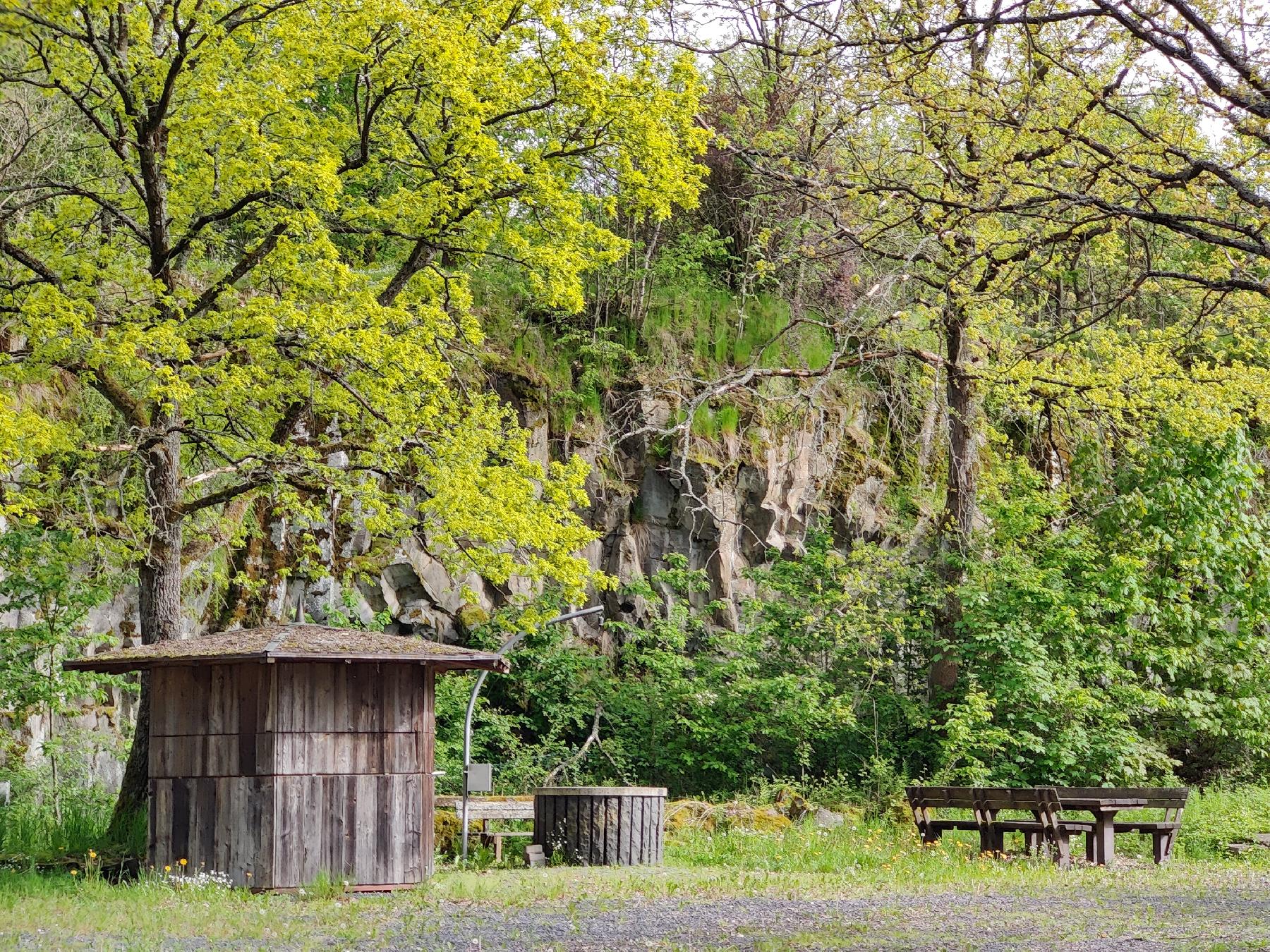 Felsen Steinbruch Hasenköpfel in Lauterbach-Frischborn