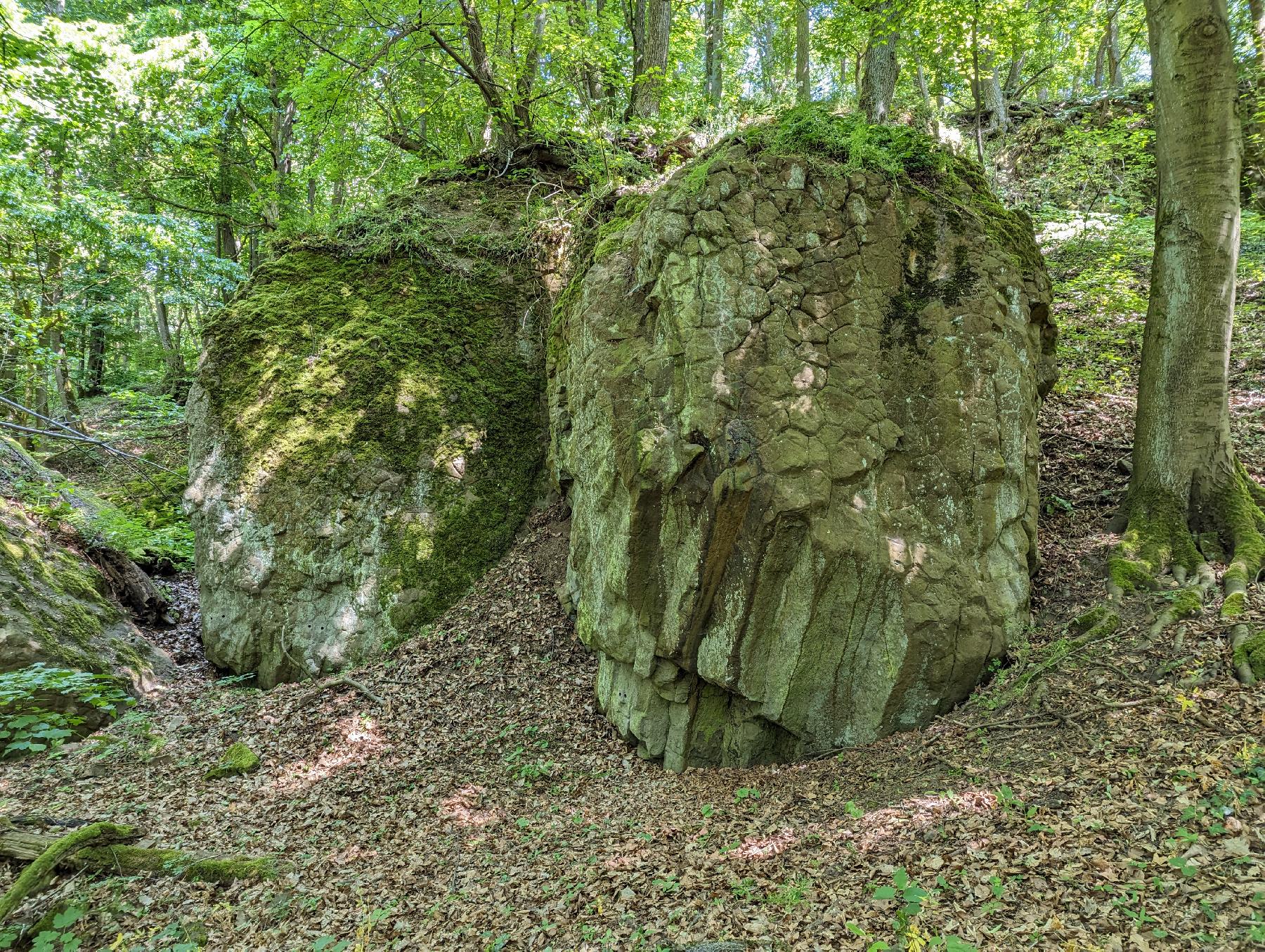 Felsen Teufelskanzel am Hangelstein in Gießen