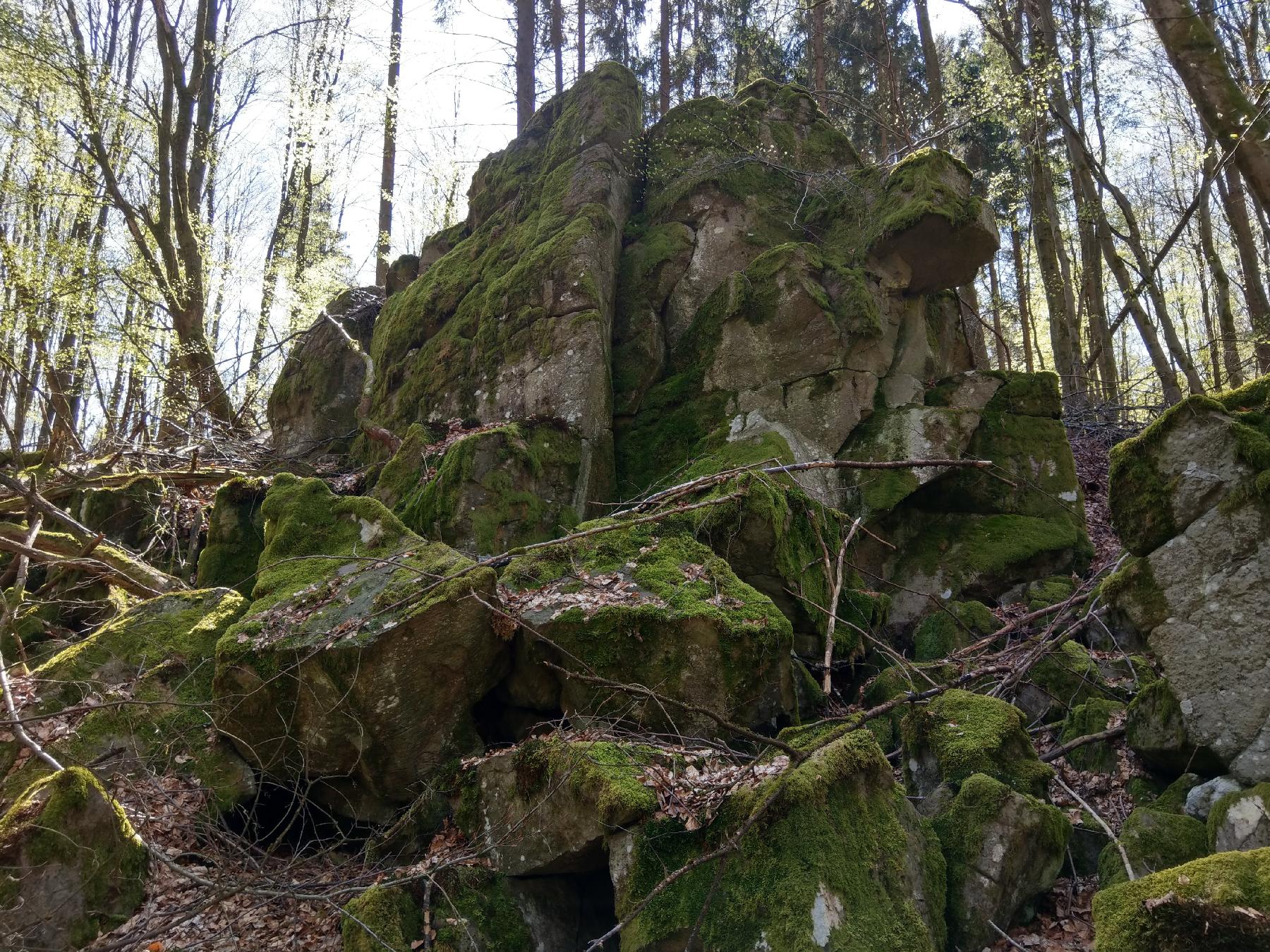 Felsen Wodestein in Grebenhain-Hochwaldhausen