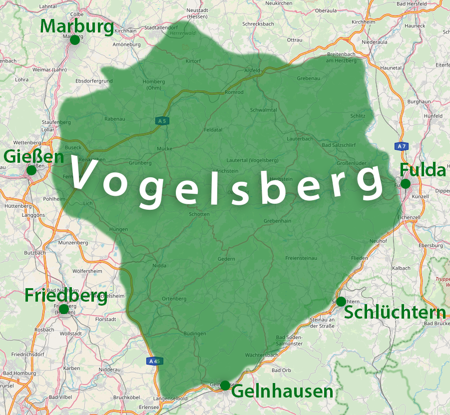 Vogelsberg Fläche