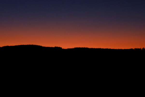 Sonnenuntergang im Vogelsberg